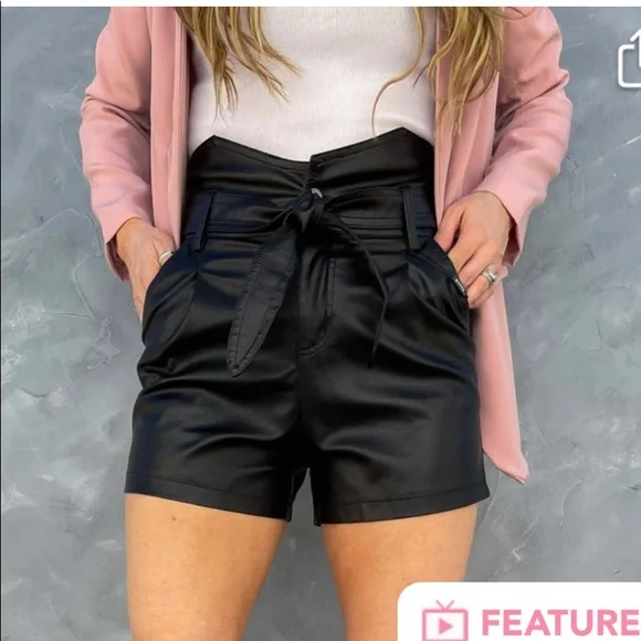 🔥🔥🔥Stunning high waist vegan leather shorts🔥🔥 - Picture 5 of 8